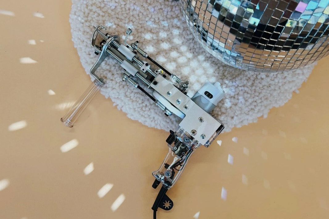 AK-I Cut Pile tufting machine in clear